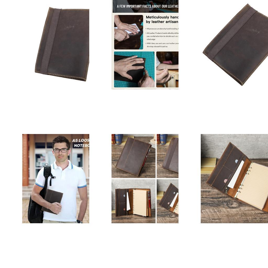 Leather Work Diary Covers - مجلة جلدية للمدرسة والعمل والسفر للاستخدام