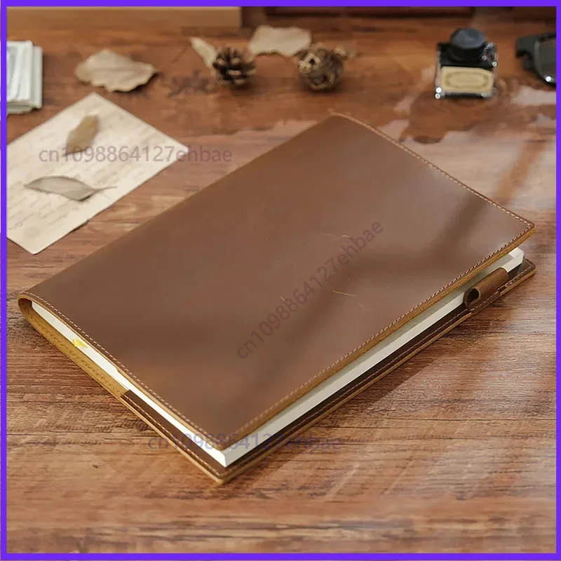 غلاف دفتر ملاحظات جلدي عتيق بح - مراجعة Leather Work Diary Covers وسعره