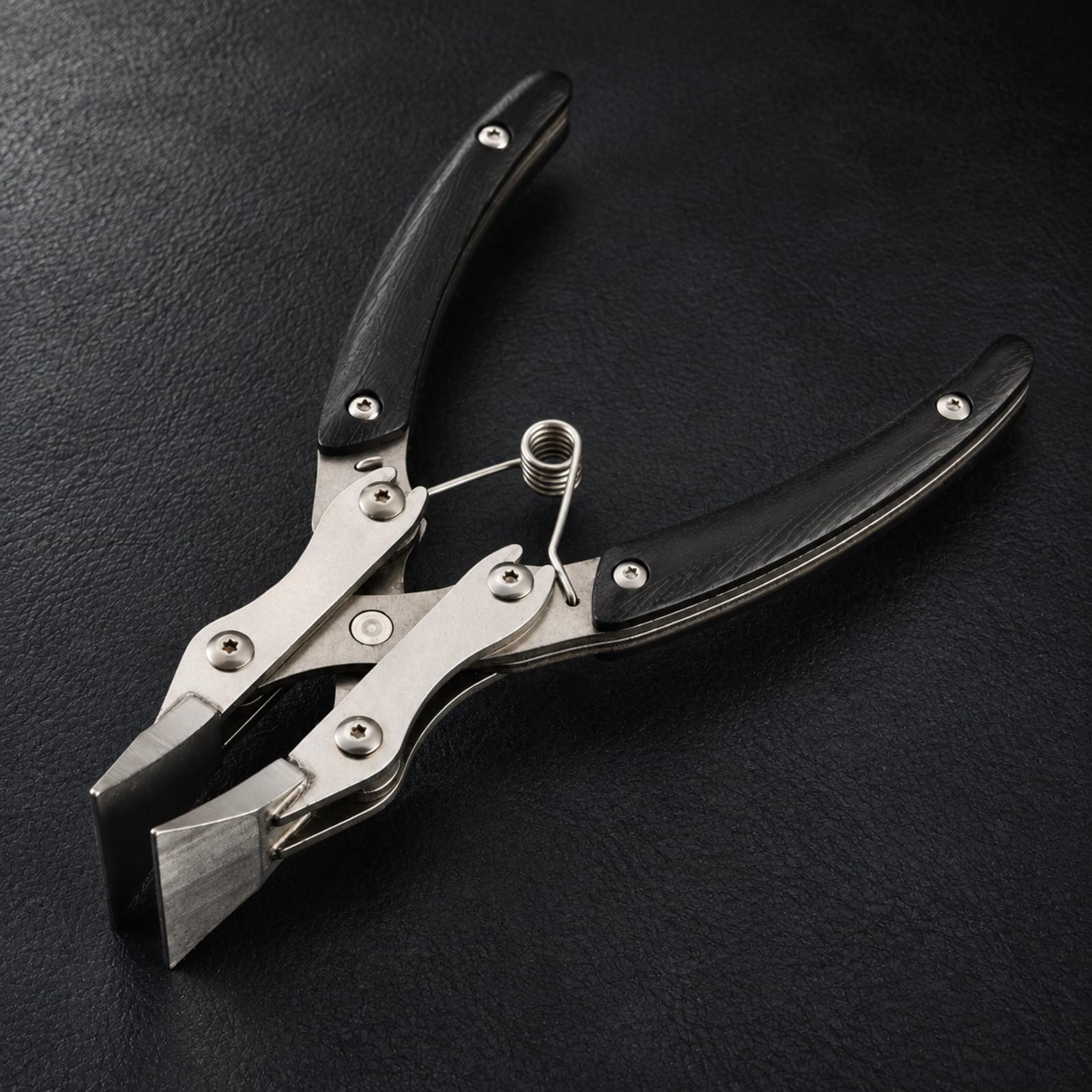 كماشة احترافية لحواف الجلد من  - مراجعة Leatherwork Hand Press وسعره