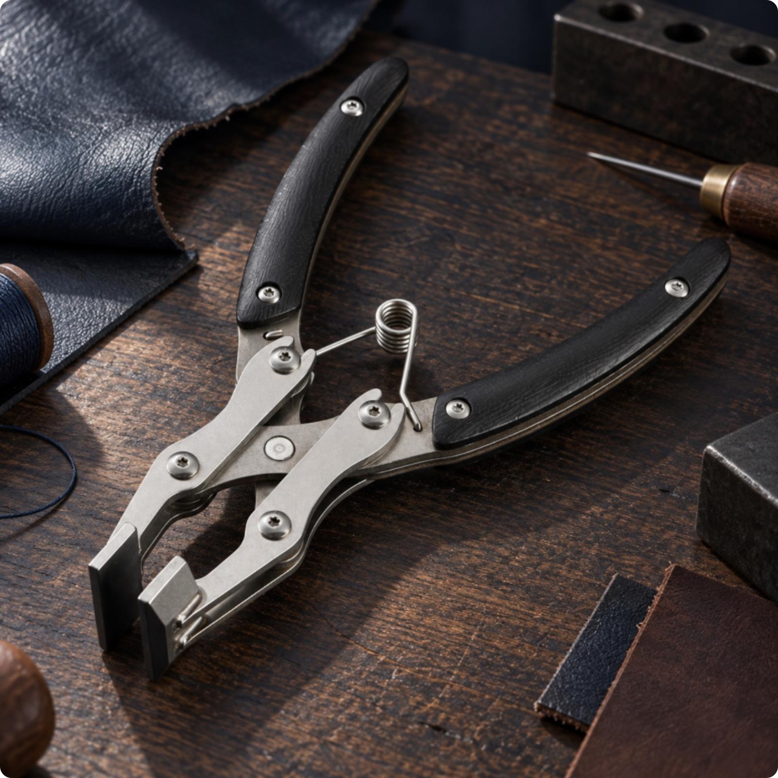 كماشة من الفولاذ المقاوم للصدأ - مراجعة Leatherwork Hand Press وسعره