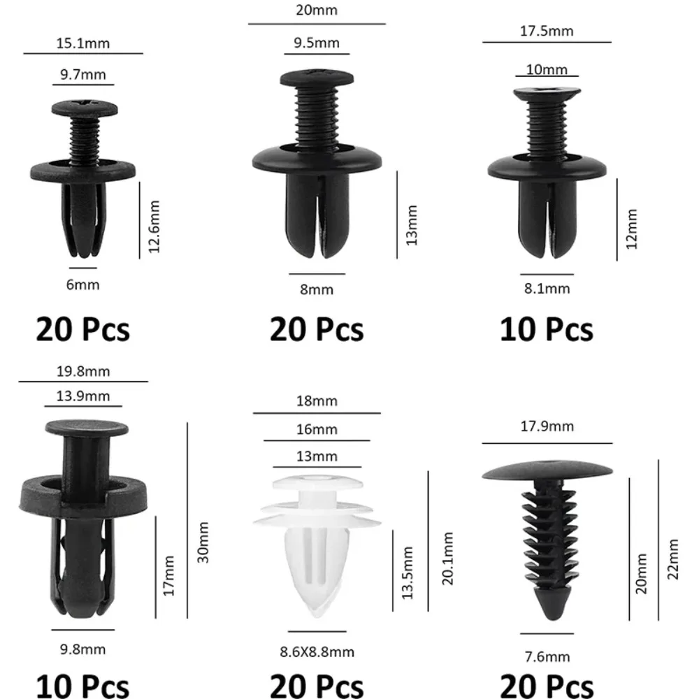 جديد 100 قطعة مقاطع بلاستيكية  - مراجعة Rivet Setter Tool وسعره