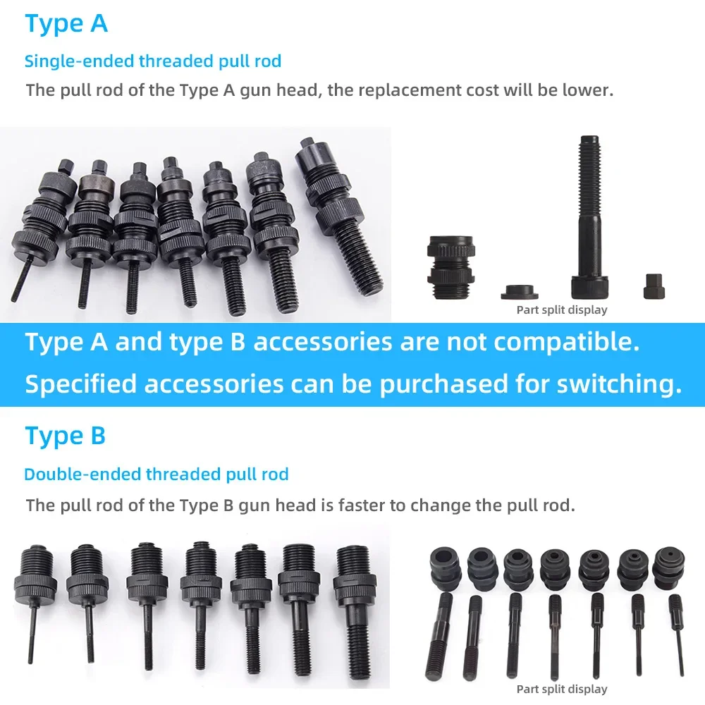 الصناعية جوزة برْشام بندقية ال - مراجعة Rivet Setter Tool وسعره